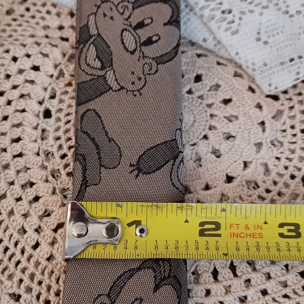 VINTAGE DISNEY KIDS' CLIP-ON TIE BALANCINE THE TIE WORKS GOOFY OLIVE GRAY/BLACK